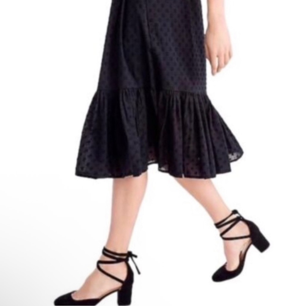 J.Crew Sophia Suede Ankle-Wrap Pumps | Black | Size 8.5